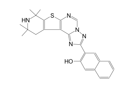 3-(8,8,10,10-tetramethyl-8,9,10,11-tetrahydropyrido[4',3':4,5]thieno[3,2-e][1,2,4]triazolo[1,5-c]pyrimidin-2-yl)-2-naphthol