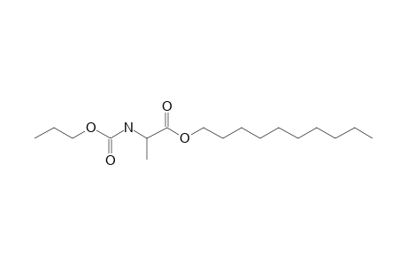 L-Alanine, N-propoxycarbonyl-, decyl ester