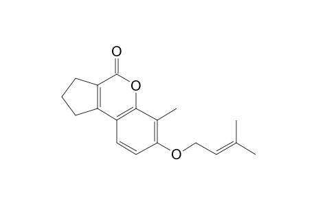 Cyclopenta[C][1]benzopyran-4(1H)-one, 2,3-dihydro-6-methyl-7-[(3-methyl-2-butenyl)oxy]-