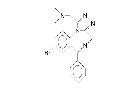 8-Bromo-1-dimethylamino-methyl-6-phenyl-4H-S-triazolo(4,3-A)(1,4)benzodiazepine