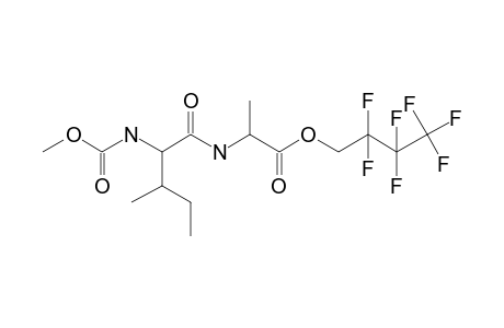 L-Isoleucyl-L-alanine, N-methoxycarbonyl-, 2,2,3,3,4,4,4-heptafluorobutyl ester