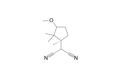 2-(3-Methoxy-1.alpha.,2,2-trimethylcyclopentyl)malononitrile