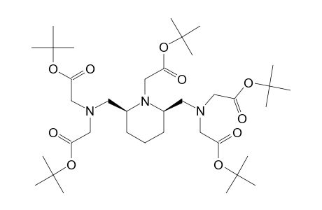 CIS-2,6-BIS-[N,N-BIS-(TERT.-BUTOXYCARBONYLMETHYL)-AMINOMETHYL]-1-PIPERIDINE-ACETIC-ACID-TERT.-BUTYLESTER