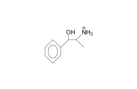 2-Ammonio-1-phenyl-propanol cation
