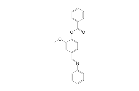 2-methoxy-4-(N-phenylformimidoyl)phenol, benzoate