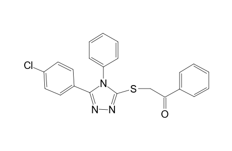 2-{[5-(4-chlorophenyl)-4-phenyl-4H-1,2,4-triazol-3-yl]sulfanyl}-1-phenylethanone