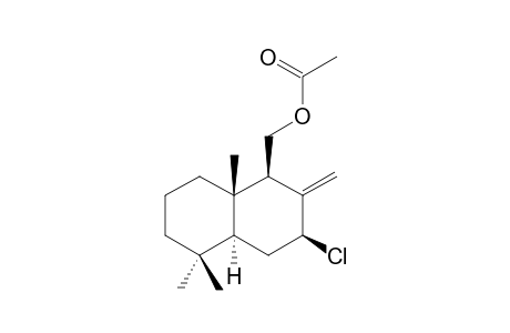 (+)-7-BETA-CHLORO-ALBICANYL-ACETATE;MINOR-EPIMER