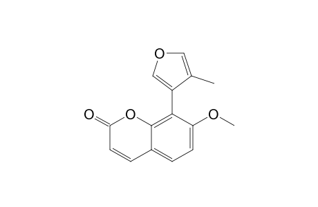 7-METHOXY-8-(4-METHYL-3-FURYL)-2-H-CHROMEN-2-ONE