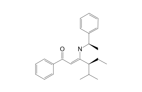 (Z,4S)-4-ethyl-5-methyl-1-phenyl-3-[[(1R)-1-phenylethyl]amino]-2-hexen-1-one