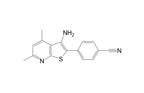 4-{3-amino-4,6-dimethylthieno[2,3-b]pyridin-2-yl}benzonitrile