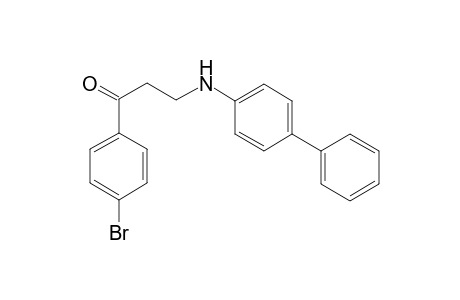 3-([1,1'-Biphenyl]-4-ylamino)-1-(4-bromophenyl)-1-propanone