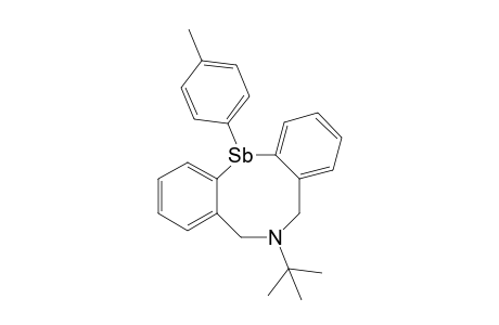 6-t-Butyl-12-p-tolyl-5,6,7,12-tetrahydrodibenz[c,f][1,5]azastibocine