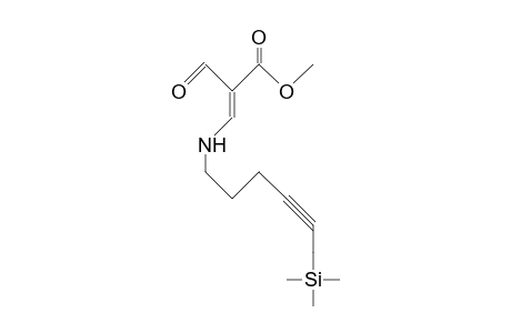(E)-2-Formyl-3-(6-trimethylsilyl-4-hexynyl-1-amino)-2-propenoic acid, methyl ester