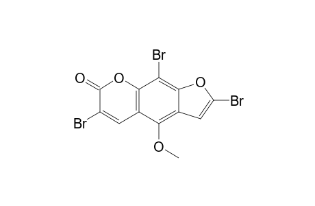 2,6,9-Tribromo-4-methoxy-furo[3,2-g]coumarin