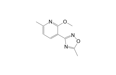 2-methoxy-6-methyl-3-(5-methyl-1,2,4-oxadiazol-3-yl)pyridine