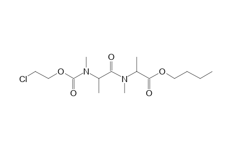 Alanylalanine, N,N'-dimethyl-N'-(2-chloroethoxycarbonyl-, butyl ester