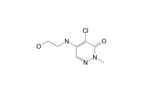 4-chloro-5-[(2-hydroxyethyl)amino]-2-methyl-3(2H)-pyridazinone