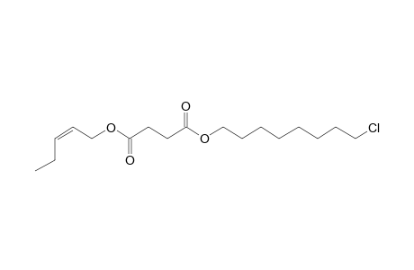 Succinic acid, 8-chlorooctyl cis-pent-2-en-1-yl ester