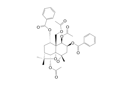 1-BETA,6-ALPHA,15-TRIACETOXY-2-BETA,9-ALPHA-DIBENZOYLOXY-4-ALPHA-HYDROXY-DIHYDRO-BETA-AGAROFURAN