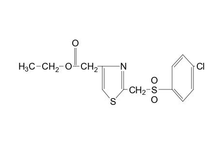 2-{[(p-chlorophenyl)sulfonyl]methyl}-4-thiazoleacetic acid, ethyl ester