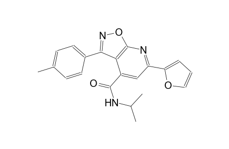 isoxazolo[5,4-b]pyridine-4-carboxamide, 6-(2-furanyl)-N-(1-methylethyl)-3-(4-methylphenyl)-