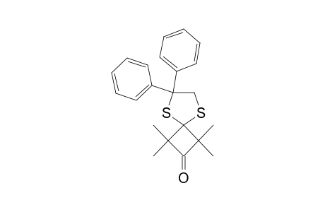 1,1,3,3-tetramethyl-6,6-di(phenyl)-5,8-dithiaspiro[3.4]octan-2-one