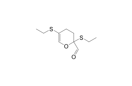 2,5-bis(ethylthio)-3,4-dihydropyran-2-carbaldehyde