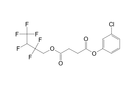 Succinic acid, 3-chlorophenyl 2,2,3,4,4,4-hexafluorobutyl ester