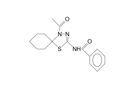 4-ACETYL-2-BENZOYLAMINO-5,5-PENTAMETHYLEN-4,5-DIHYDRO-1,3,4-THIADIAZOLE
