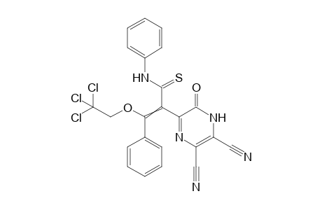 5-(2-(2',2',2'-trichloroethoxy)-2-phenyl-1-N-phenylthiocarbamoylethenyl)-6-oxo-1,6-dihydropyrazine-2,3-dicarbonitrile