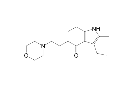 3-ethyl-2-methyl-5-(2-morpholin-4-ylethyl)-1,5,6,7-tetrahydroindol-4-one