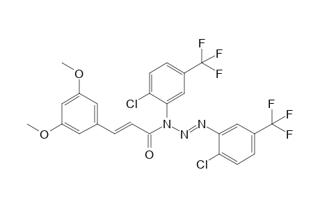 3-[(2E)-3-(3,5-Dimethoxyphenyl)prop-2-enoyl]-1,3-bis[(2-chloro-5-trifluoromethyl)phenyl]triazene