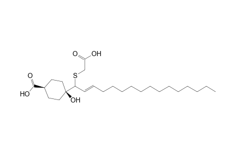 [4(R)-[1.alpha.,4.beta.,4(Z)]]-4-Hydroxy-4-[1-[(carboxymethyl)thio]-2-hexadecenyl]cyclohexanecarboxylic Acid