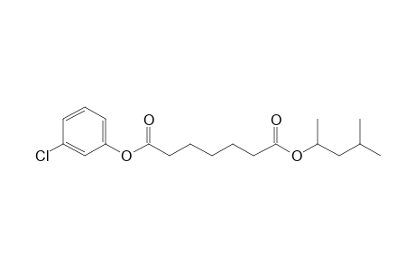 Pimelic acid, 3-chlorophenyl 4-methyl-2-pentyl ester