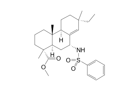 (1R,4aR,4bR,7S,9R,10aR)-Methyl 7-ethyl-1,4a,7-trimethyl-9-(phenyl-sulfonamido)-1,2,3,4,4a,4b,5,6,7,9,10,10a-dodecahydrophenanthrene-1-carboxylate