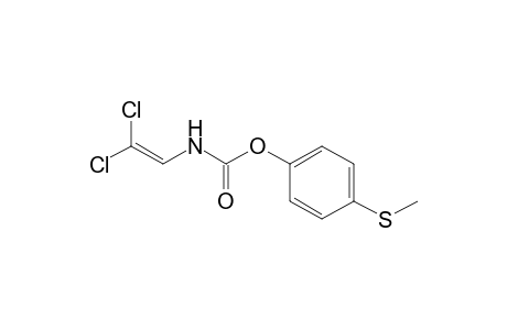 Carbamic acid, (2,2-dichloroethenyl)-, 4-(methylthio)phenyl ester