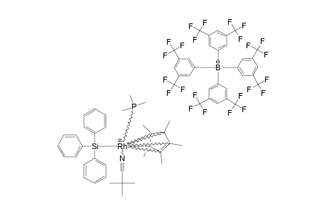 [5-ETA-C10H15(PME3)RH(SIPH3)(NC-TERT.-BUTYL)]-[B(3,5-C6H3(CF3)2)4]