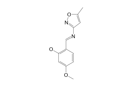 MMIIMP;5-METHOXY-2-[[(5'-METHYL-3'-ISOXAZOL-YL)-IMINO]-METHYL]-PHENOL