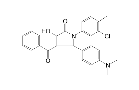4-Benzoyl-1-(3-chloro-4-methyl-phenyl)-5-(4-dimethylamino-phenyl)-3-hydroxy-1,5-dihydro-pyrrol-2-one