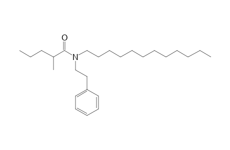 Valeramide, 2-methyl-N-(2-phenylethyl)-N-dodecyl-