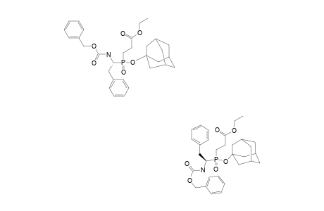 (R,R,S,S)-3-[[1'-(N-BENZYLOXYCARBONYLAMINO)-2'-PHENYLETHYL]-ADAMANTYLOXYPHOSPHINYL]-PROPANOIC-ACID-ETHYLESTER