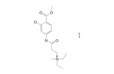 {2-[(4-CARBOXY-3-HYDROXYPHENYL)CARBAMOYL]ETHYL}DIETHYLMETHYLAMMONIUM IODIDE,METHYL ESTER