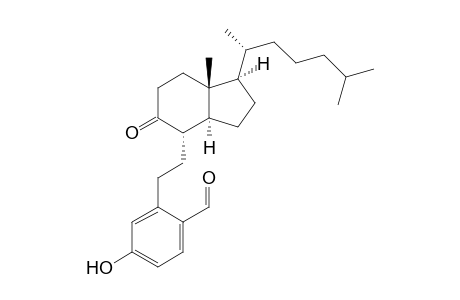 2-[2-[(1R,3aS,4S,7aR)-1-[(1R)-1,5-dimethylhexyl]-7a-methyl-5-oxo-2,3,3a,4,6,7-hexahydro-1H-inden-4-yl]ethyl]-4-hydroxy-benzaldehyde