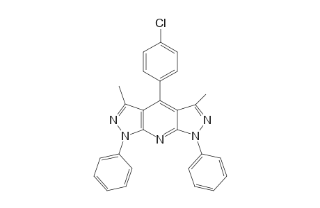 4-(p-chorophenyl)-1,7-dihydro-3,5-dimethyl-1,7-diphenylpyrazolo[3,4-b:4',3'-e]-pyridine