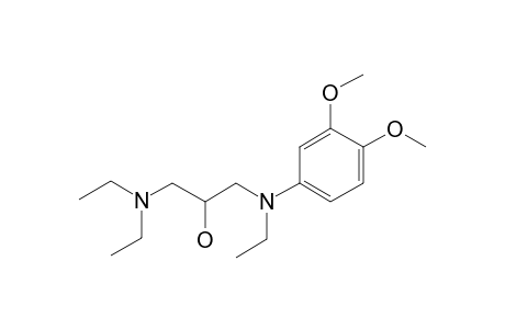 N-[1-[2-Hydroxy-3-diethylaminopropyl]]-N-ethyl-4-amino veratrole