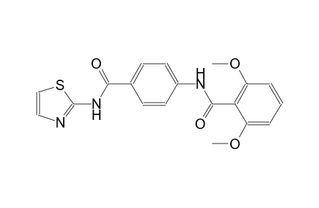 2,6-dimethoxy-N-{4-[(1,3-thiazol-2-ylamino)carbonyl]phenyl}benzamide