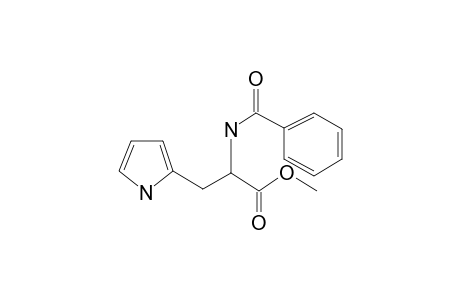 Propionic acid, 2-benzoylamino-3-(2-pyrrolyl)-, methyl ester