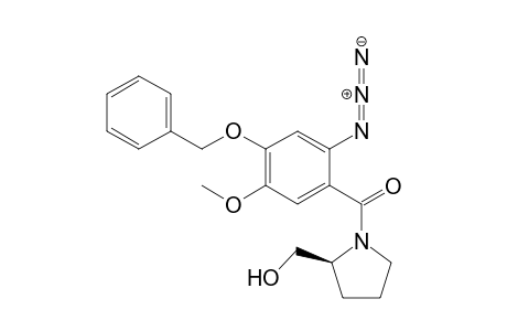 (2-azido-4-benzoxy-5-methoxy-phenyl)-[(2S)-2-methylolpyrrolidino]methanone