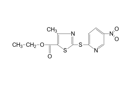 4-methyl-2-[(5-nitro-2-pyridyl)thio]-5-thiazolecarboxylic acid, ethyl ester