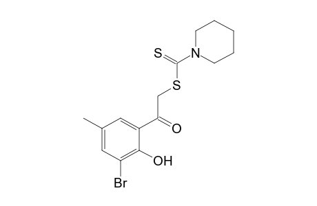 3'-BROMO-2'-HYDROXY-2-MERCAPTO-5'-METHYLACETOPHENONE, 2-(1-PIPERIDINECARBODITHIOATE)